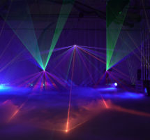 laser showroom low fog