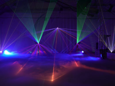 laser showroom low fog